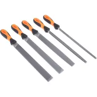 Bahco Ergo Filsett 4 Grovfilfiler 1 Interfine Hakket Fil 250 Mm 5 Enheter