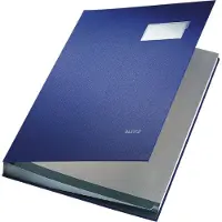 Leitz Underskriftsmappe 20-delt blå