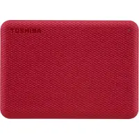 Toshiba Canvio Advance - Harddisk - 2 TB - ekstern (bærbar) - 2.5" - USB 3.2 Gen 1 - rød