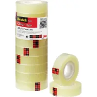 3M Kontorteip Scotch 580, 33 m x 15 mm, 10 stk.