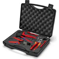 Knipex 97 91 04 V02, Blå, Rød, Gult, 280 mm, 80 mm, 2,01 kg, 7 verktøy
