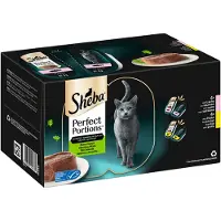 Sheba Megapack Perfect Portions 32 x 37,5 g - Fin paté: Laks & kylling