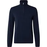 Gant for man. 8030195 Cotton Flamme navy half zip pullover (S), Casual, Long sleeve