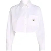 Calvin Klein J20j225078 Crop Skjorte Med Lange Ermer