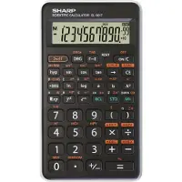 Sharp EL-501T, Lomme, Vitenskaplig, 12 sifre, 1 linjer, Batteri, Sort, Hvit