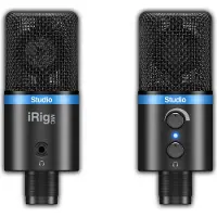 IK Multimedia iRig Mic Studio Stor Diaphragm Digital Mikrofon Svart - Nesten Nytt