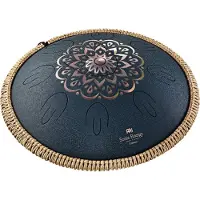 Meinl Sonic Energy Octave Steel Tongue Drum Engraved D Amara Blue