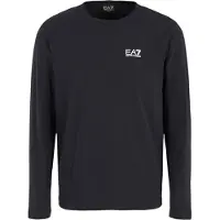 EA7 for man. 8NPT28_PJVQZ Core Identiy navy cotton long sleeve t-shirt (M), Casual, Sport, Multisport