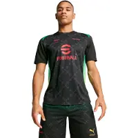 Puma AC MILAN x OFF-WHITE Pre-match Jersey Men, Clothing, Black/Red, XS