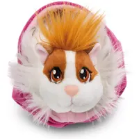 Nici Marsvin Karamell-hvit I Kurv Marshmallow Kosedyr 12 Cm