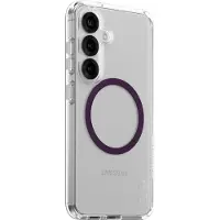 CARE by PanzerGlass Flagship Case Transparent Urban Combat w. Plum Purple QI Compatible Samsung Galaxy S25