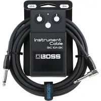 Hugo Boss 10ft Angled/Straight Instrument Cable - Black