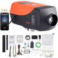 Vevor Bluetooth-appkontroll dieselluftvarmer, 12V 8KW dieselvarmer med automatisk høydejustering, fjernkontroll og LCD, dieselparkeringsvarmer for bobil, tilhenger, campingvogn, båt