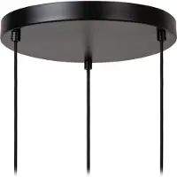 Lucide Ilona pendellampe, glass, multifarget, Ø 30 cm, 3 lyskilder