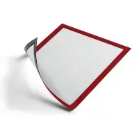 Durable DURAFRAME MAGNETIC - Dokumentholder - for A4 - magnetisk - rød (en pakke 5)