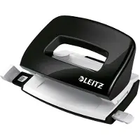 Leitz WOW Mini - Hullstanser - 10 ark / 1 mm - plast, metall - svart