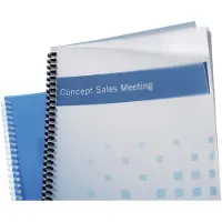 GBC PolyClearView - A4 (210 x 297 mm) - 450 mikron - frostklar - 50 stk permomslag - for IBICO CombBind ibiMaster 250e