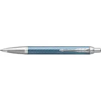 Parker IM Ballpoint Pen | Premium Blue Grey with Chrome Trim | Medium Point with Blue Ink Refill | Gift Box