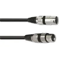 Omnitronic 3022058N, XLR (3-pin), Hankjønn, XLR (3-pin), Hunkjønn, 20 m, Sort