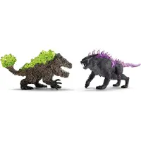Schleich Eldrador Creatures - Shadow Lynx vs. Rock Knuser - 708 - - OneSize - Lekefigur