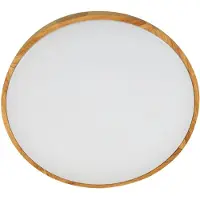LINDBY LED-takvifte Oras, hvit, DC, stillegående, Ø 107 cm