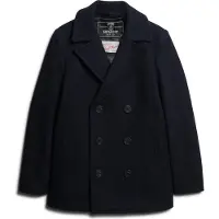 Superdry for man. M5011678A Merchant Store navy woollen cardigan (XXL), Casual, Polyester