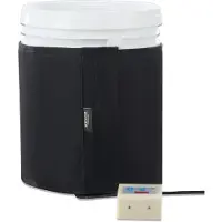 Vevor 5 Gal metalltrommelvarmer 250W 0-145℉ Justerbar m/ uavhengig termostat