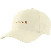 Carhartt Canvas Embroidered Graphic Cap Women Undyed Ecru