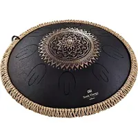 Meinl Sonic Energy Octave Steel Tongue Drum Engraved D Kurd Black