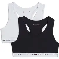 Tommy Hilfiger Topper - 2-pack - Svart/Hvit - - 6-7 år (116-122) - BH