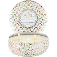Voluspa 3-Wick Candle Decorative Tin Wildflowers 340g