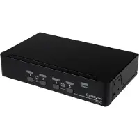 StarTech.com Startech 4 Port DisplayPort KVM Switch w/ Audio - USB, Keyboard, Video, Mouse, Computer Switch Box for 2560x1600 DP Monitor (SV431DPUA) - KVM / lyd / USB-svitsj - 4 x KVM/lyd/USB - 1 lokalbruker - st