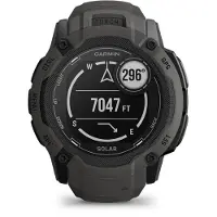 Garmin Instinct 2X Solar - 50 mm - fiberforsterket polymer - Ja smartklokke med bånd - håndleddstørrelse: 145-228 mm - monokrom - 64 MB - Bluetooth, ANT+ - 67 g - grafitt