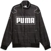 Puma Relaxed Racer Jacket Unisex, Clothing, Black, XXL