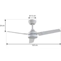 LINDBY LED-takvifte Aerallo, hvit, CCT, stillegående