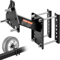 Vevor reservedekkholder, tilhenger reservedekkfeste, 160 lbs Kapasitet, nyttetilhengertilbehør passer til de fleste 4 &amp; 5 &amp; 6 &amp; 8 lugs hjul på 4", 4,25", 4,5", 4,75", 5", 5,5", 6", 6,5" bo