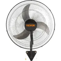 Vevor veggvifte, 19 tommers oscillerende veggvifte, 4650 CFM, 3 hastigheter, kommersiell eller boligvifte for kjøling av lager, drivhus, verksted, terrasse, kjeller, svart