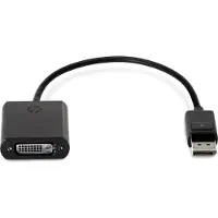 HP DisplayPort to DVI-D Adapter - DisplayPort-adapter - enkeltlenke - DisplayPort (hann) til DVI-D (hunn) - 19 cm - låst