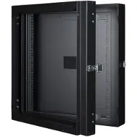 Lanview LOGON RWMD12UBL, 12U, veggmonteringsstativ, 80 kg, svart, metall, 48,3 cm (19)