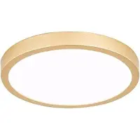Orion LED-taklampe Vika, rund, gull matt, Ø 23cm