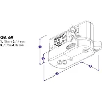 Global 3-fase multiadapter Noa, bæreevne 5kg, hvit