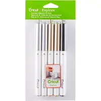 Cricut Explore/Maker Point Pen 10-Pack Everyday Collection Stiftsæt Sølv, Guld, Sort