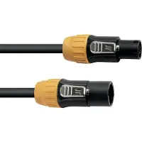 Eurolite IP T-Con XLR-tilkoblingskabel [1x XLR-plugg - 1x XLR-kontakt] 1,5 m sort/oransje (30247750)