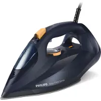 Philips Azur 7000 Series DST7060 - Dampstrykejern med automatisk slukking - såleplate: SteamGlide Elite - 3000 W - dark blue/yellow