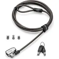 Kensington ClickSafe 2.0 3-in-1 Keyed Laptop Lock - Master Keyed - Sikkerhetskabellås - 1.8 m
