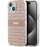DKNY IML Mono & Stripe MagSafe-etui for iPhone 15 / 14 / 13 - rosa