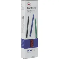 GBC CombBind - 6 mm - 21 ringer - A4 (210 x 297 mm) - 25 ark - hvit - 100 stk plastbindekam - for CombBind ibiMaster 250e