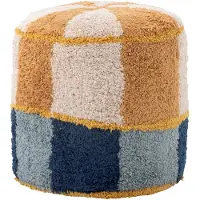 Bloomingville Puff - 40x35 cm - Kio - Blå - - OneSize - Puff