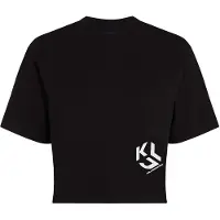 Karl lagerfeld Jeans A2w17076 Cropped Kortarmet T-skjorte