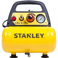 Stanley OLJEFRI KOMPRESSOR 6L 1,5HK 8Bar 180l/min.